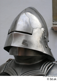 Photos Medieval Knight in plate armor 20 head helmet knight…